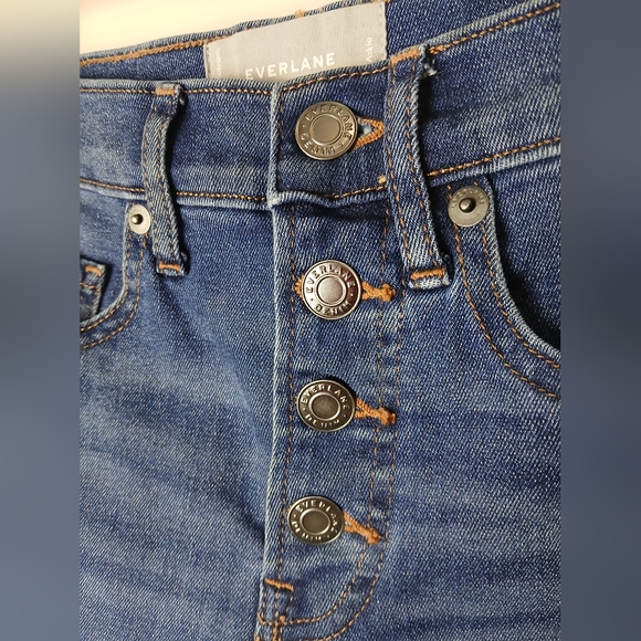 Everlane Denim The Vintage Button up Ankle Skinny Jean Size 23 nwot EUC - Picture 4 of 9